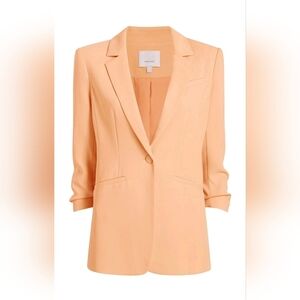 Cinq A Sept Khloe Ruched Sleeve Blazer Size 6 $395